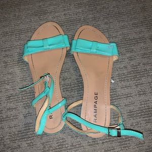 aqua bow sandals